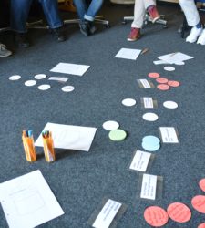 objets placés sur le sol